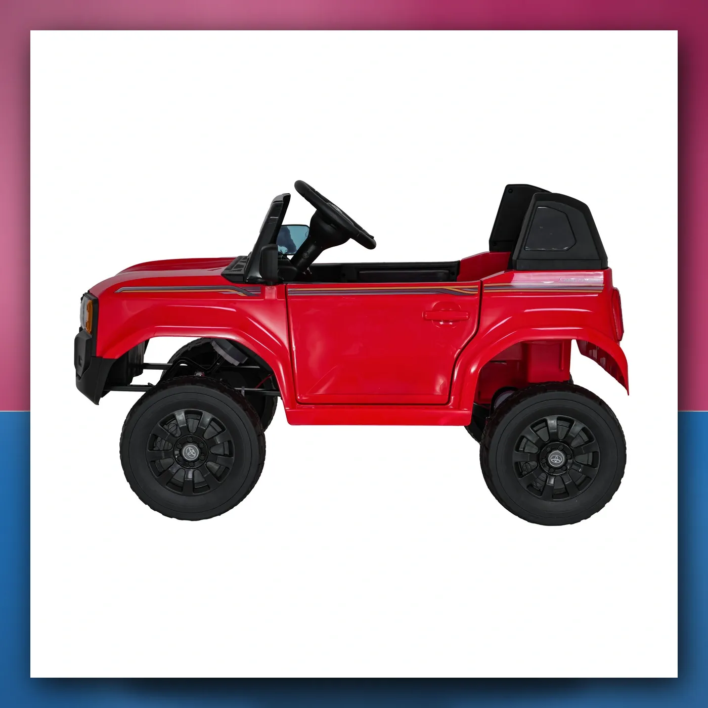 Auto na akumulator Toyota Land Krstarica PRADO crveni - slika 1