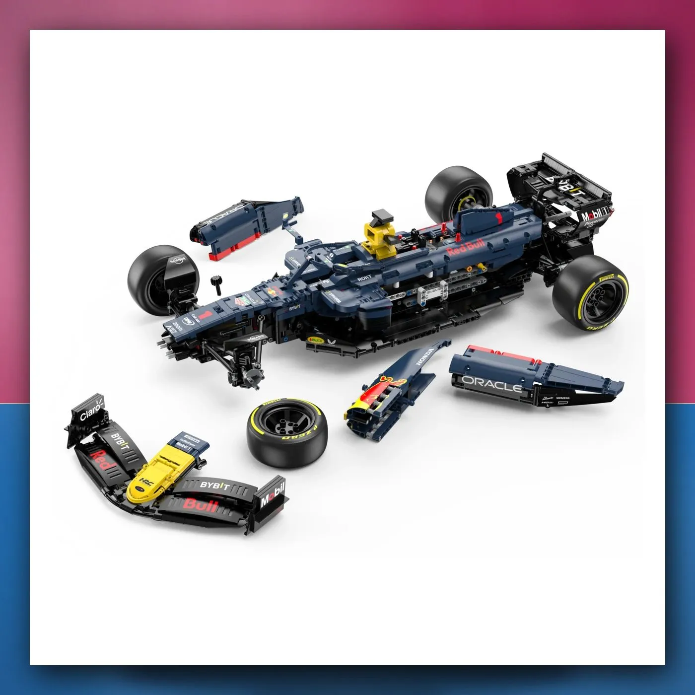 Bolid na daljinsko upravljanje Red Bull F1 RB19 Body Kit 1:16 plavi RASTAR