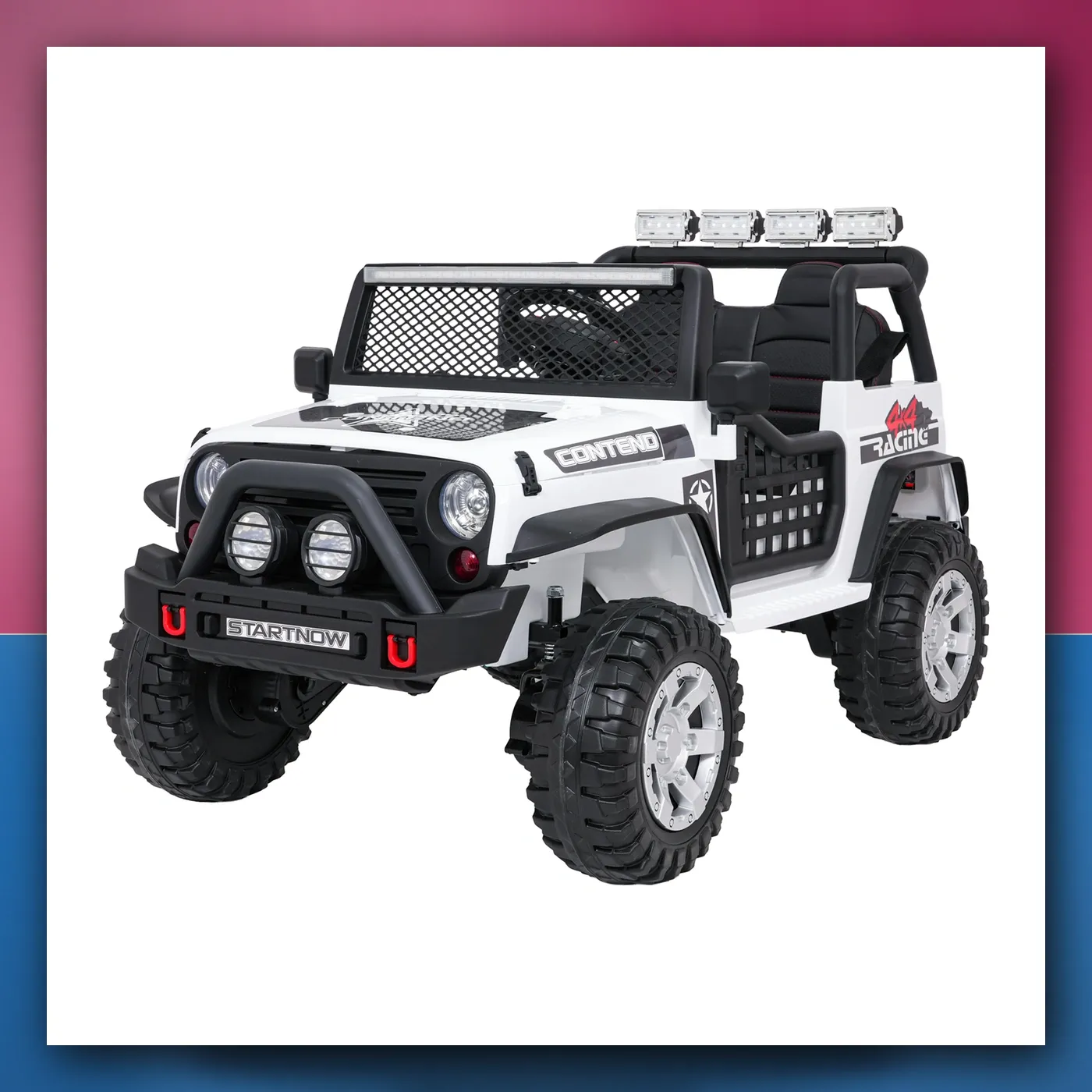 Auto na akumulator Jeep ZVIJER 4x4 bijeli - slika 1