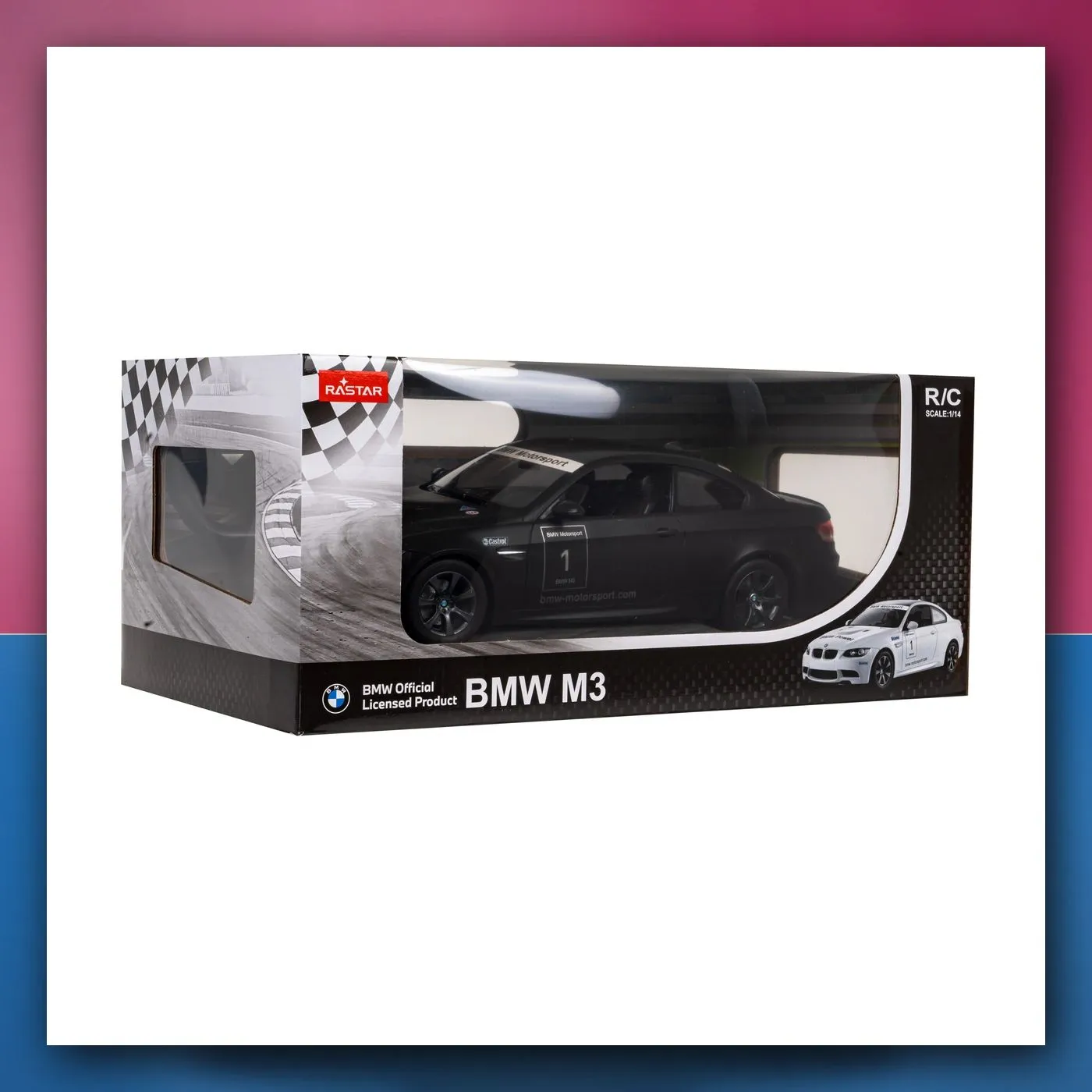 RC BMW M3 crni RASTAR 1:14 + daljinski upravljač 2,4 GHz
