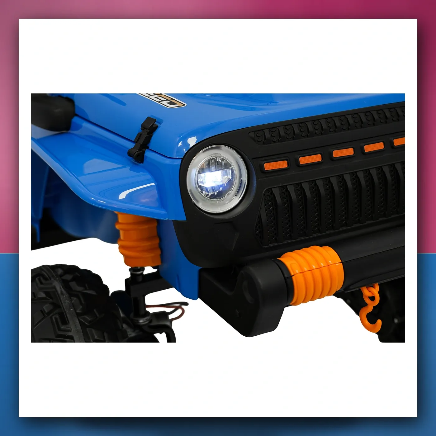 Auto na akumulator Jeep Monster plavi - slika 1