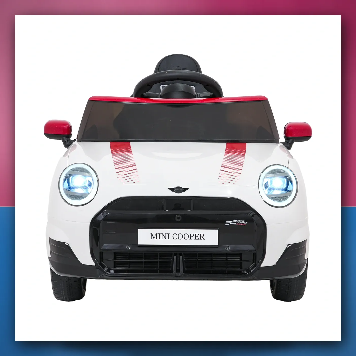 Auto na akumulator Mini Cooper bijeli - slika 1