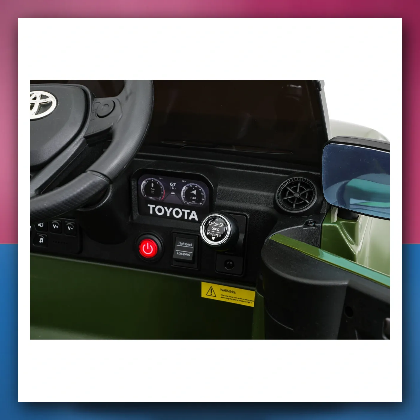 Auto na akumulator Toyota Land Krstarica PRADO zeleni - slika 1
