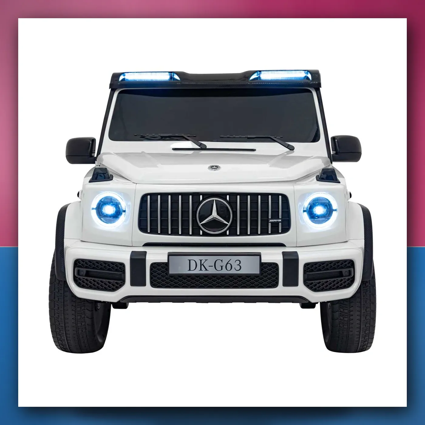 Auto na akumulator Mercedes Benz G63 AMG XXL STRONG MP4 bijeli - slika 1