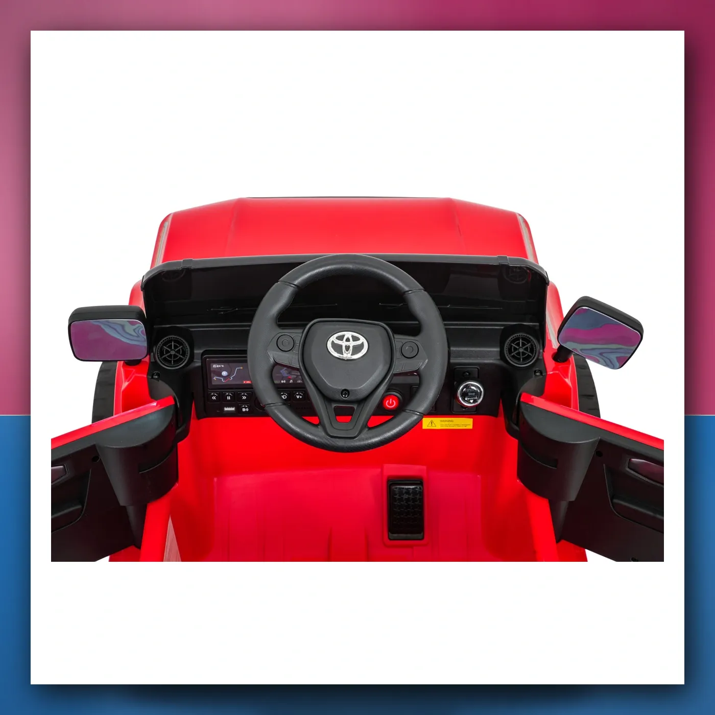 Auto na akumulator Toyota Land Krstarica PRADO crveni - slika 1