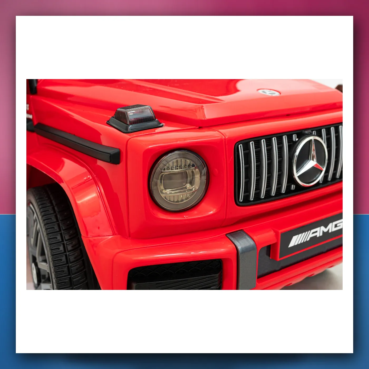 Mercedes AMG G63 za djecu crveni + Daljinski upravljač - slika 1
