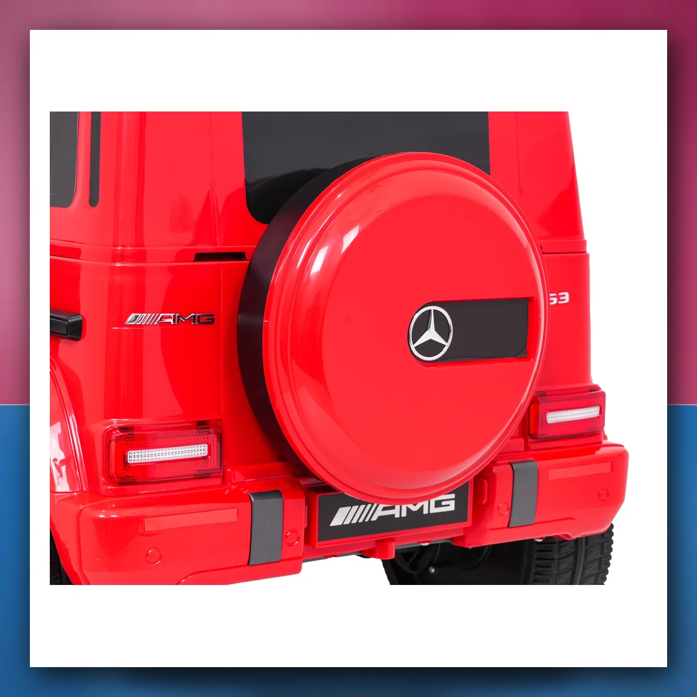 Auto na akumulator Mercedes G63 AMG LIFT crveni - slika 1