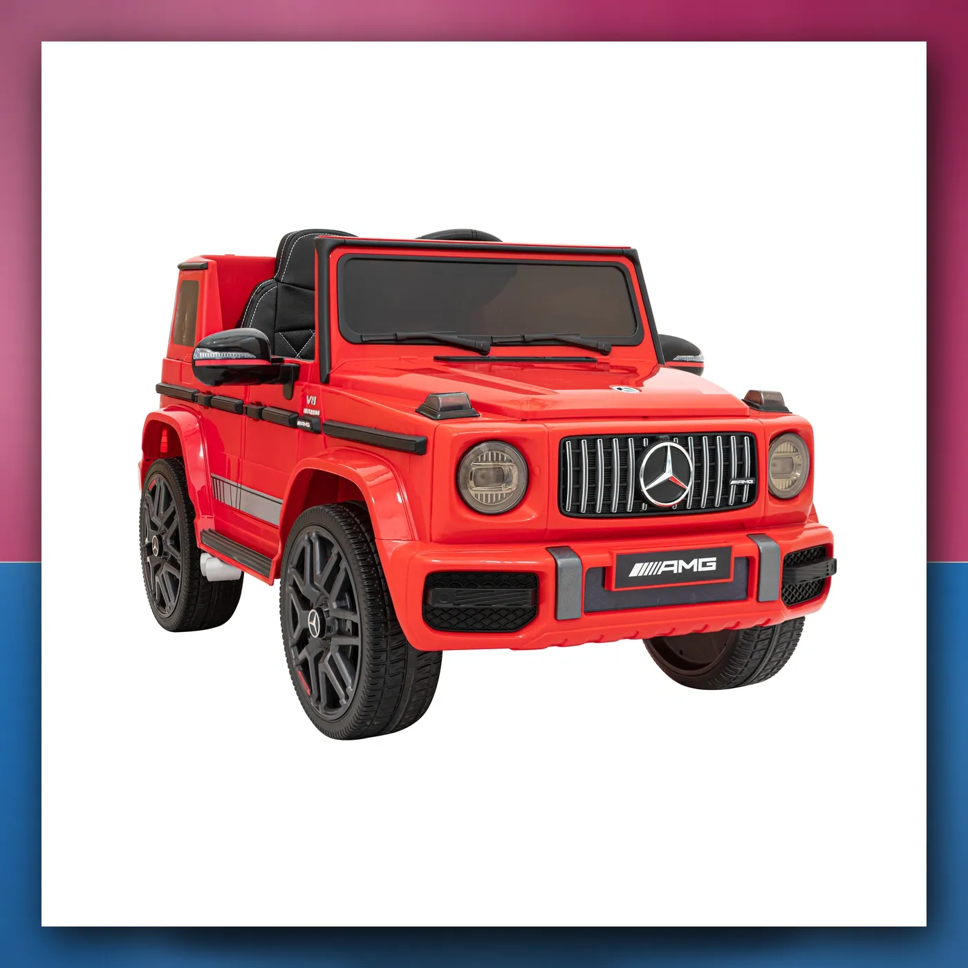 Mercedes AMG G63 za djecu crveni + Daljinski upravljač - slika 1
