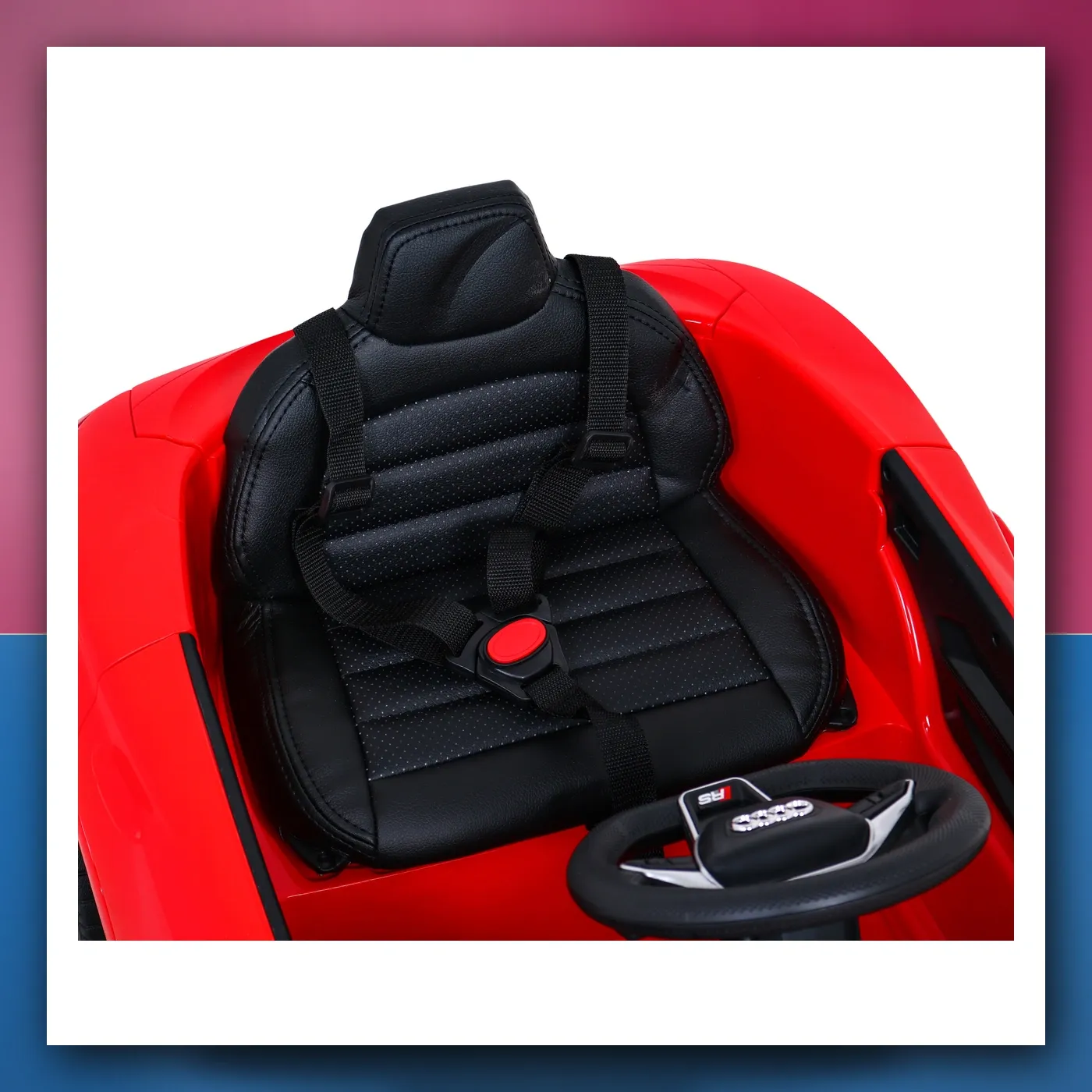 Audi RS E - Tron GT na akumulator crveni + Daljinski upravljač + Pogon 4x4 + Radio + MP3 + LED + EVA - slika 1