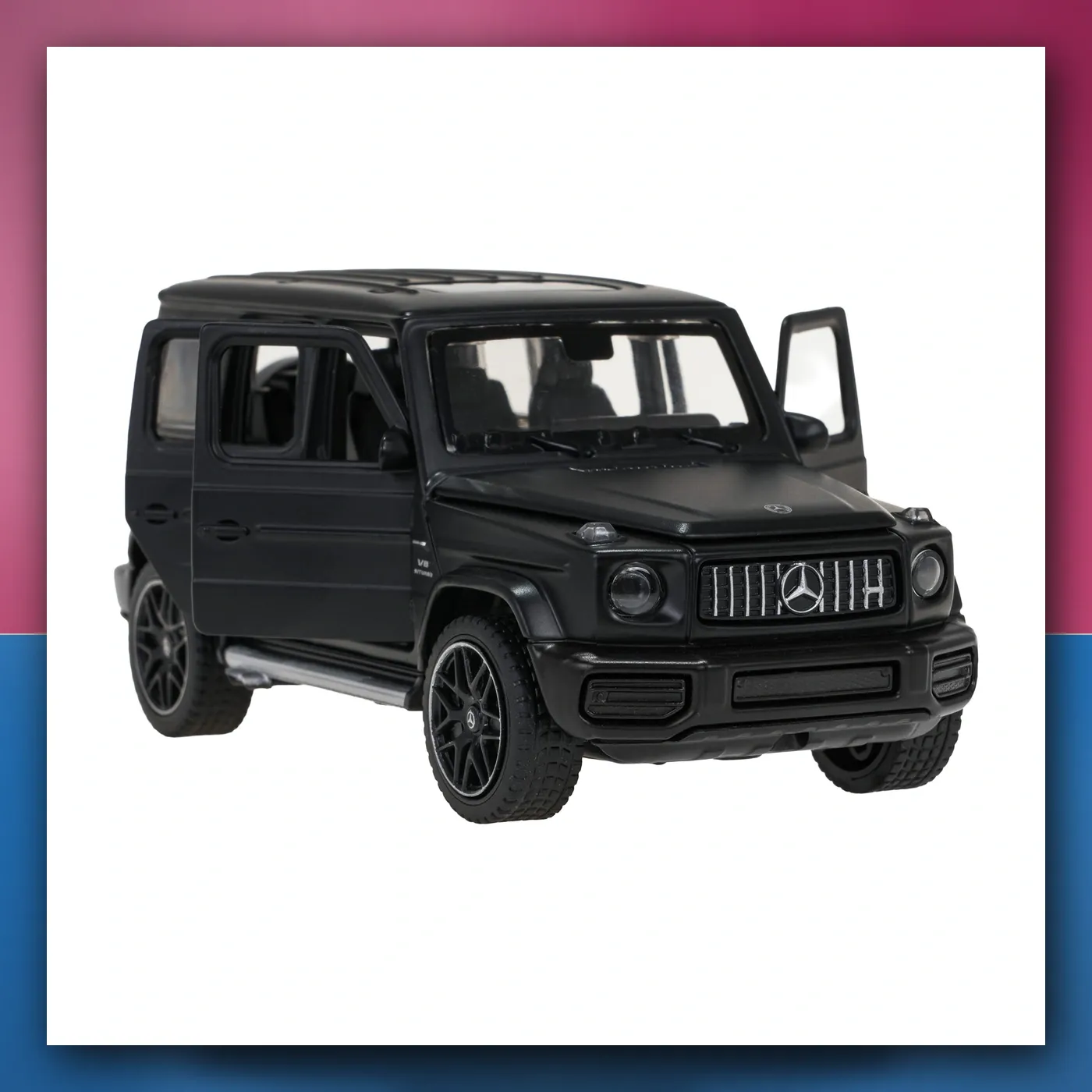 Metalni automobil Mercedes-Benz AMG G63 1:32 sa zvukom crni RASTAR