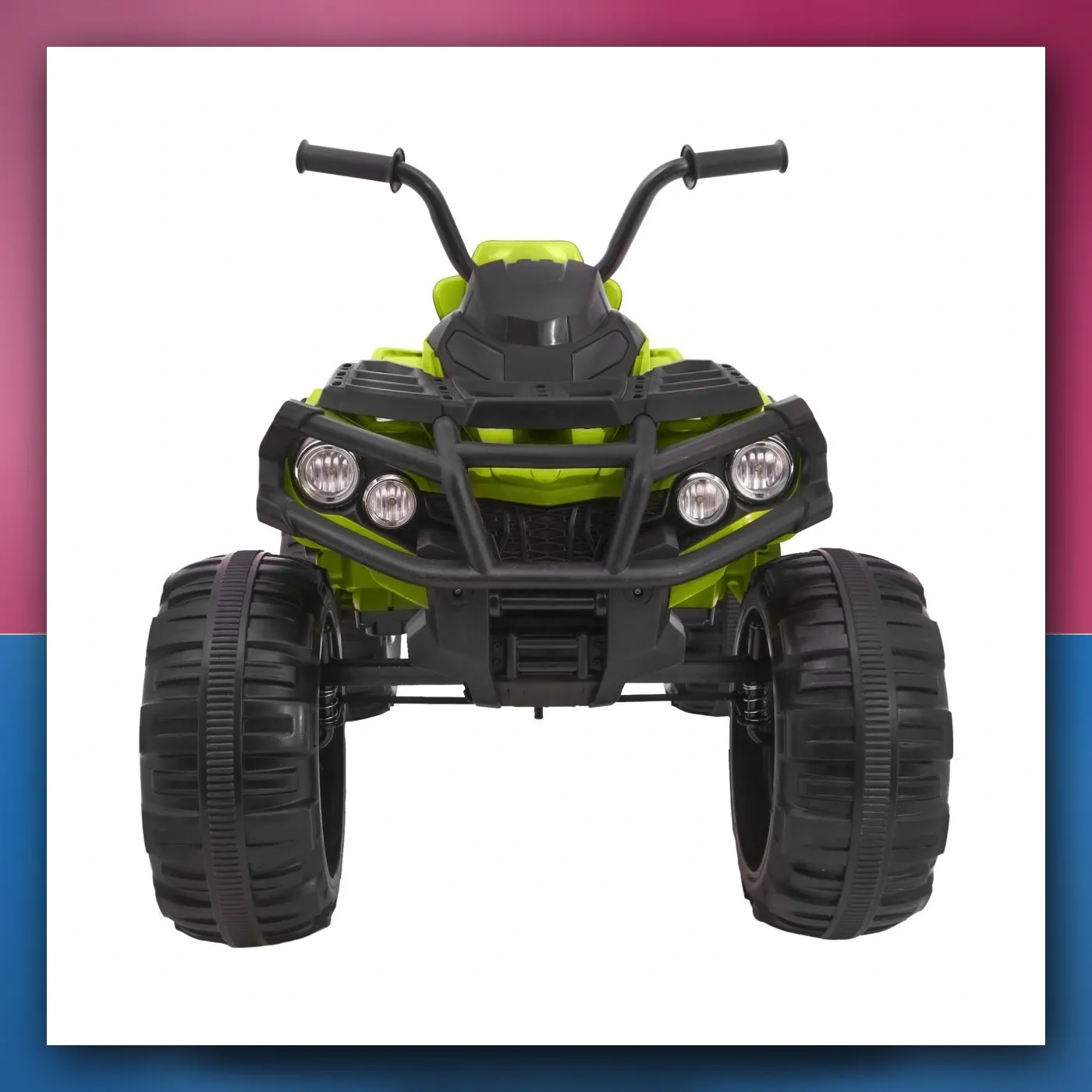 Četverocikl ATV 2. 4GHz na akumulator za djecu - zeleni + Daljinski upravljač + EVA kotači + Radio + MP3 + Lagani Start - slika 1