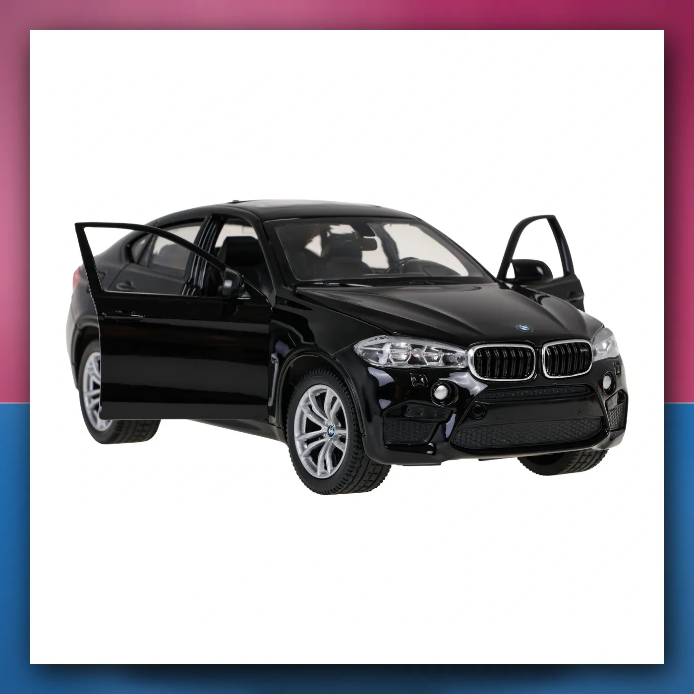 Metalni automobil BMW X6M 1:24 crni RASTAR