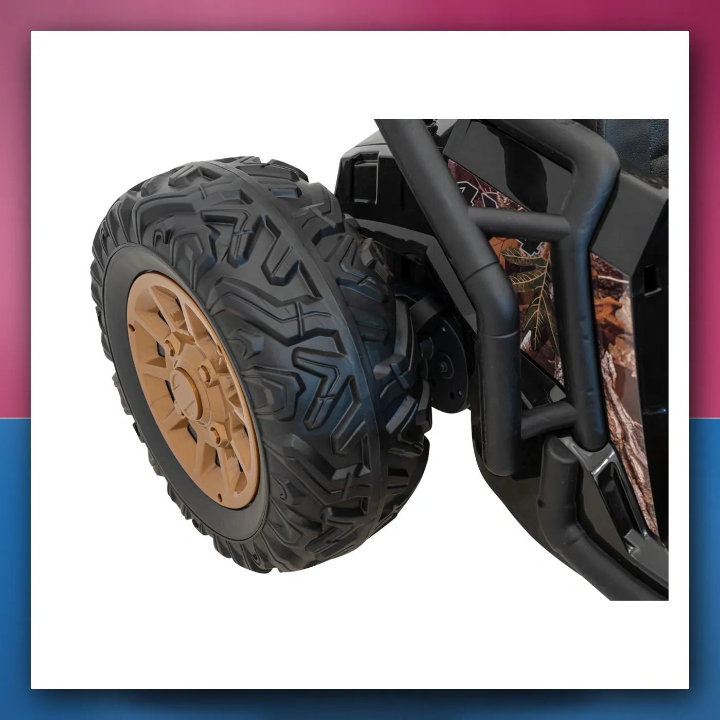 Auto Buggy Trkački 5 na akumulator za djecu - crni + Motori 2x200W + Daljinski upravljač + Audio + LED + Lagani Start - slika 1
