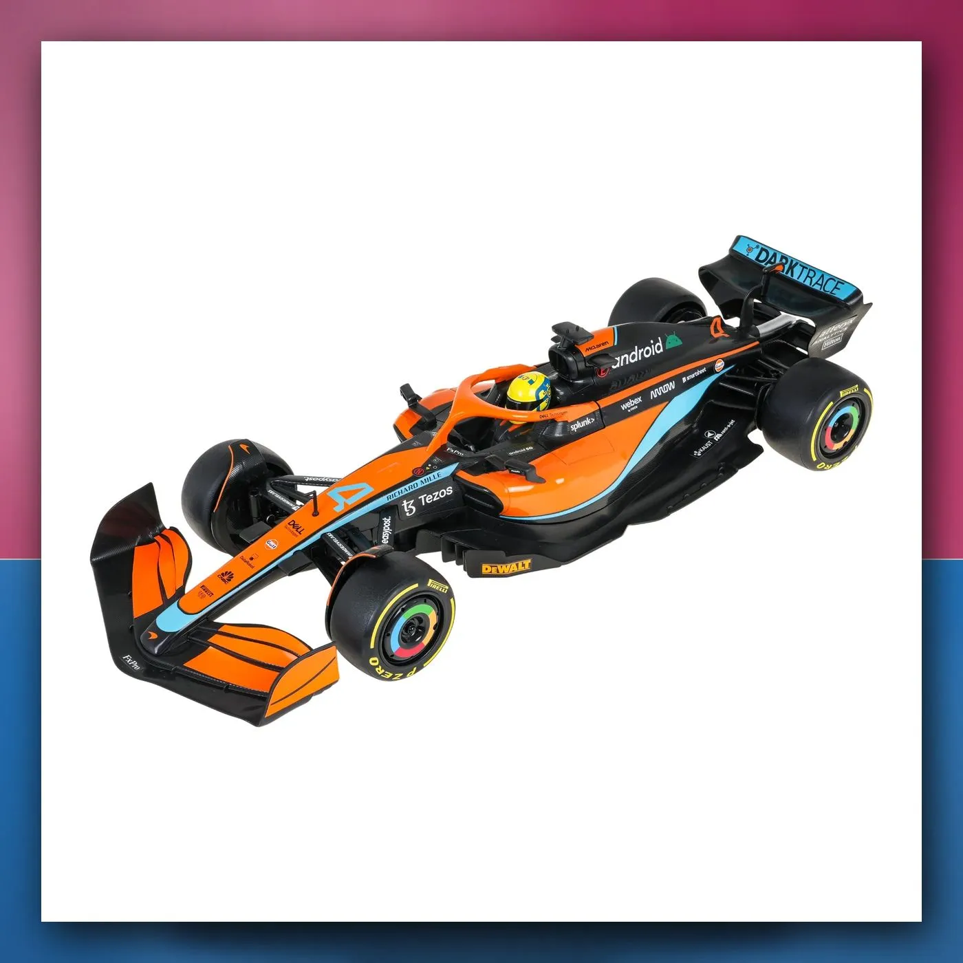 Bolid na daljinsko upravljanje McLaren F1 MCL36 1:12 narančasti RASTAR