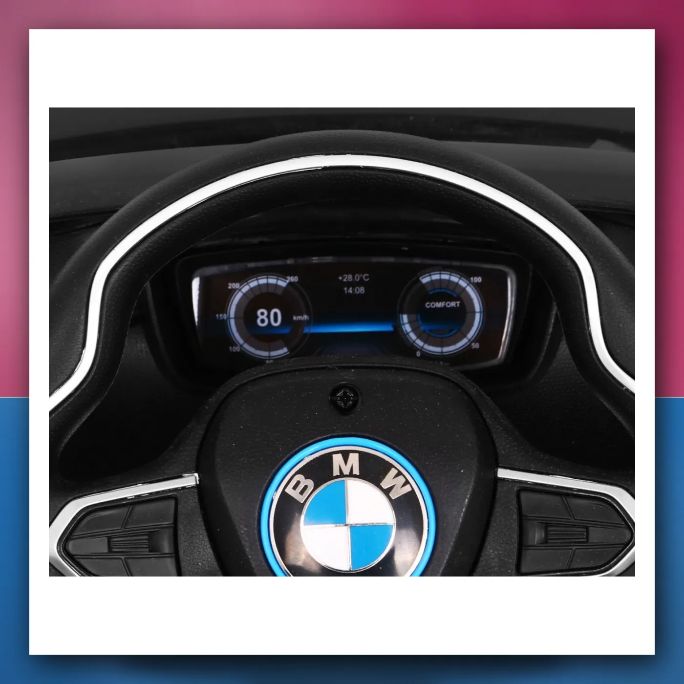 BMW I8 Lift Auto na akumulator narančasti + Daljinski upravljač + Lagani Start + 3 - pkt pojasevi + MP3 USB + LED - slika 1
