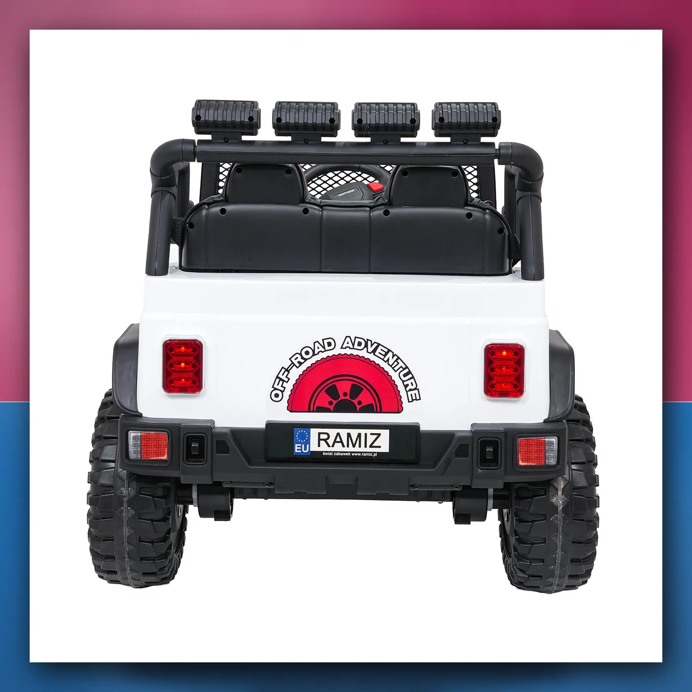 Auto na akumulator Jeep ZVIJER 4x4 bijeli - slika 1