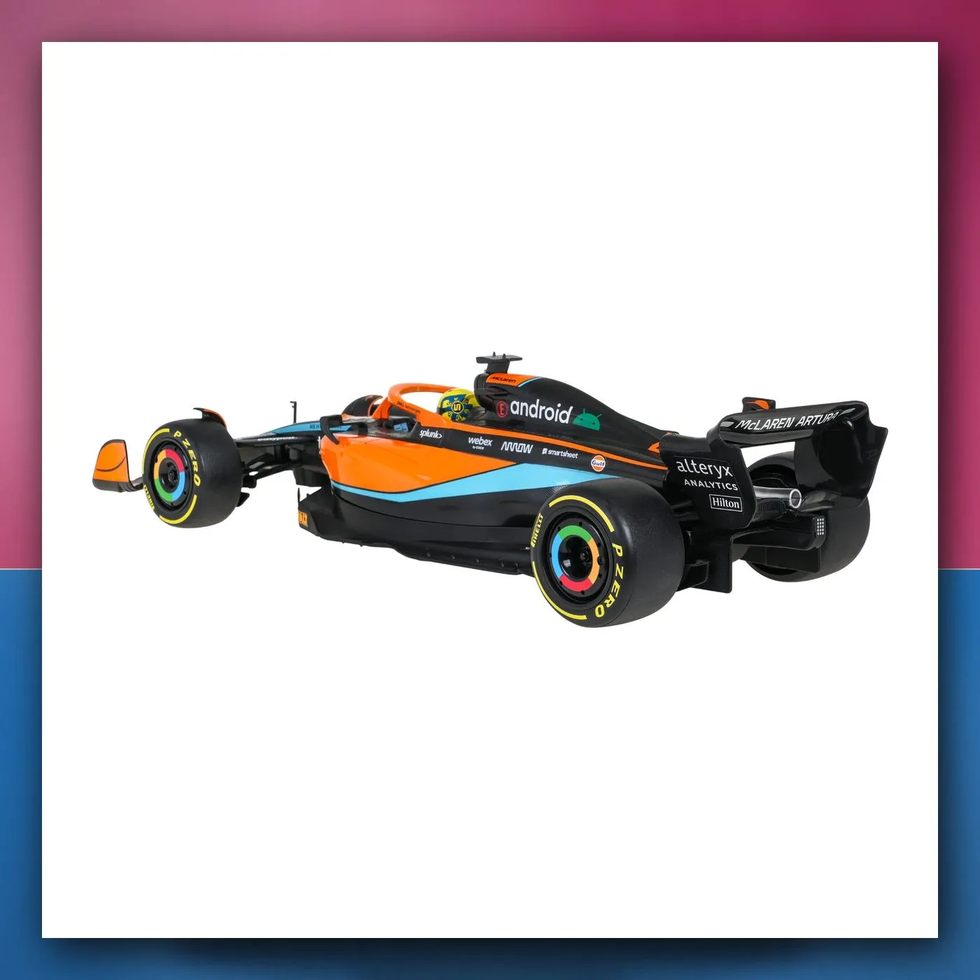 Bolid na daljinsko upravljanje McLaren F1 MCL36 1:12 narančasti RASTAR