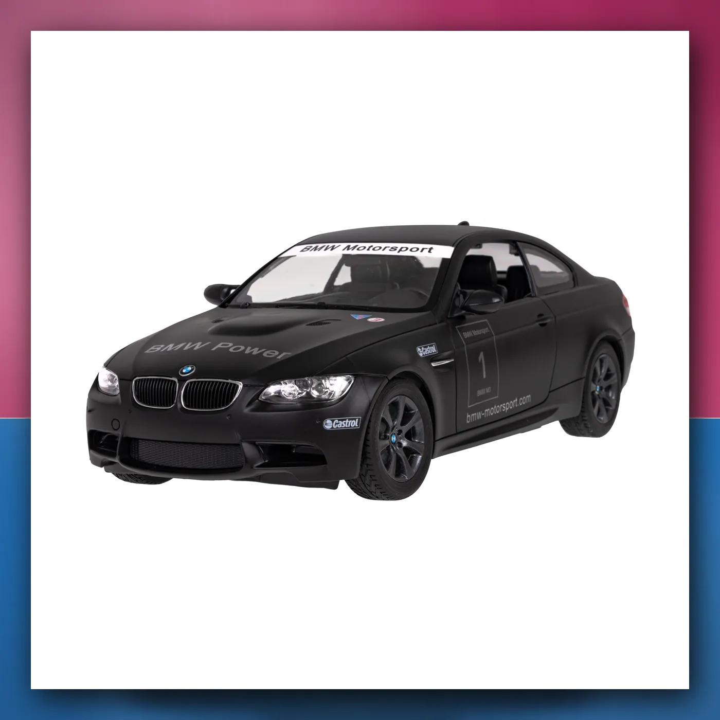 RC BMW M3 crni RASTAR 1:14 + daljinski upravljač 2,4 GHz - slika 1
