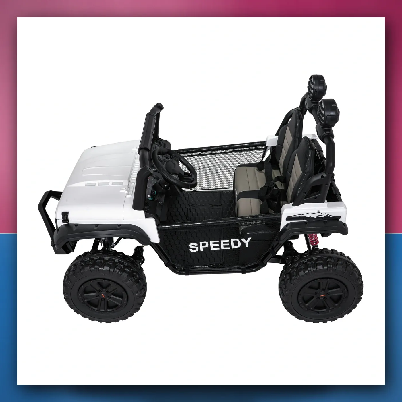 Auto na akumulator Terenski PASSION 4x4 bijeli - slika 1