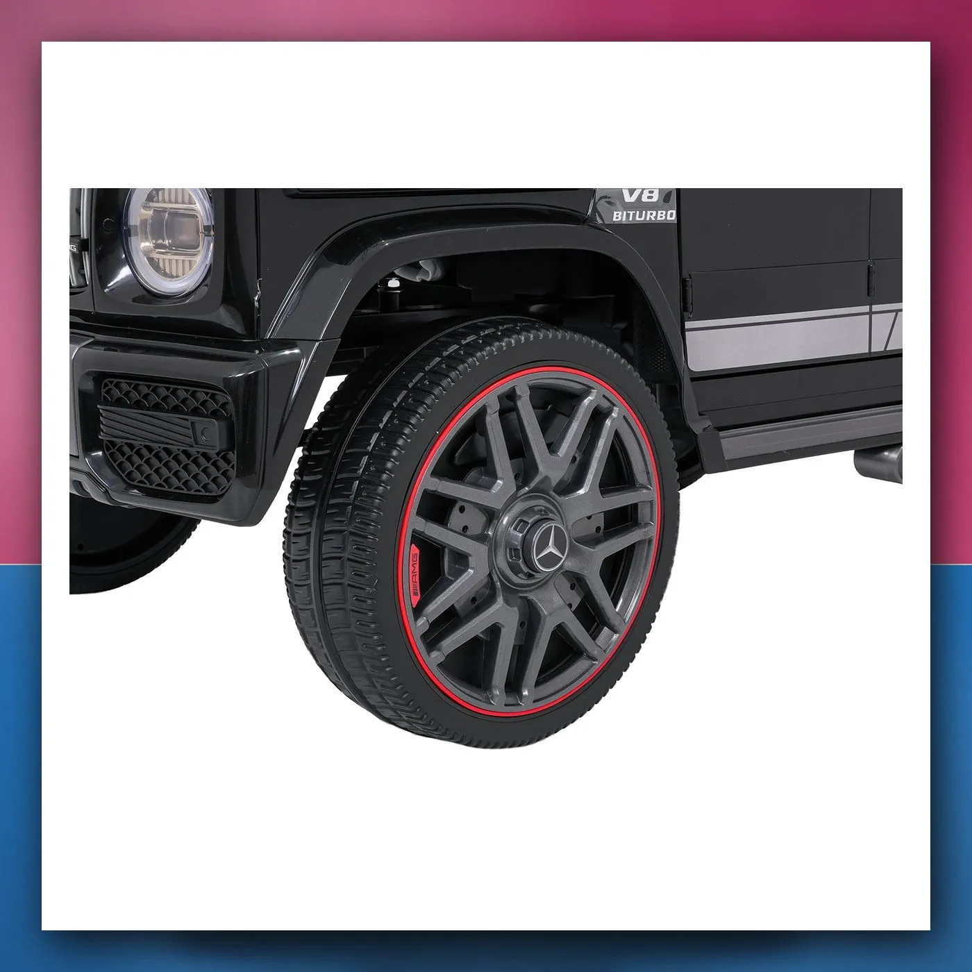 Auto na akumulator Mercedes G63 AMG LIFT crni - slika 1