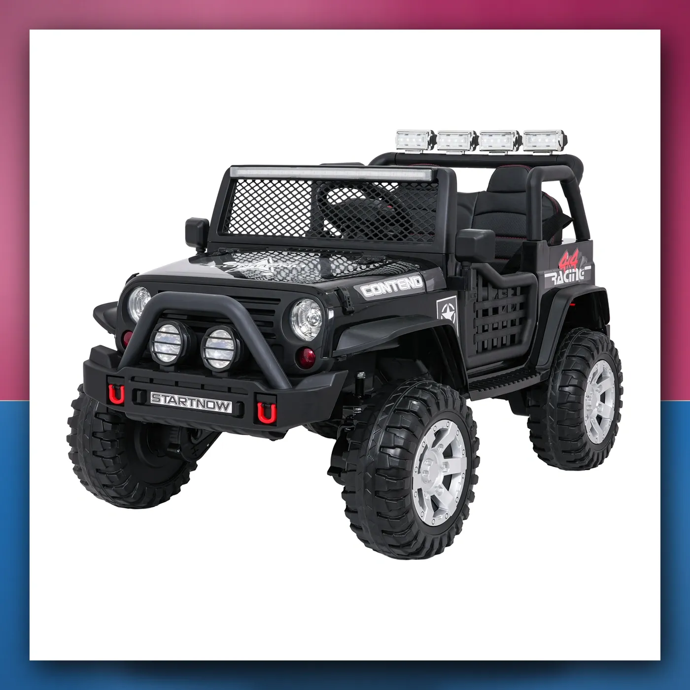 Auto na akumulator Jeep ZVIJER 4x4 crni - slika 1