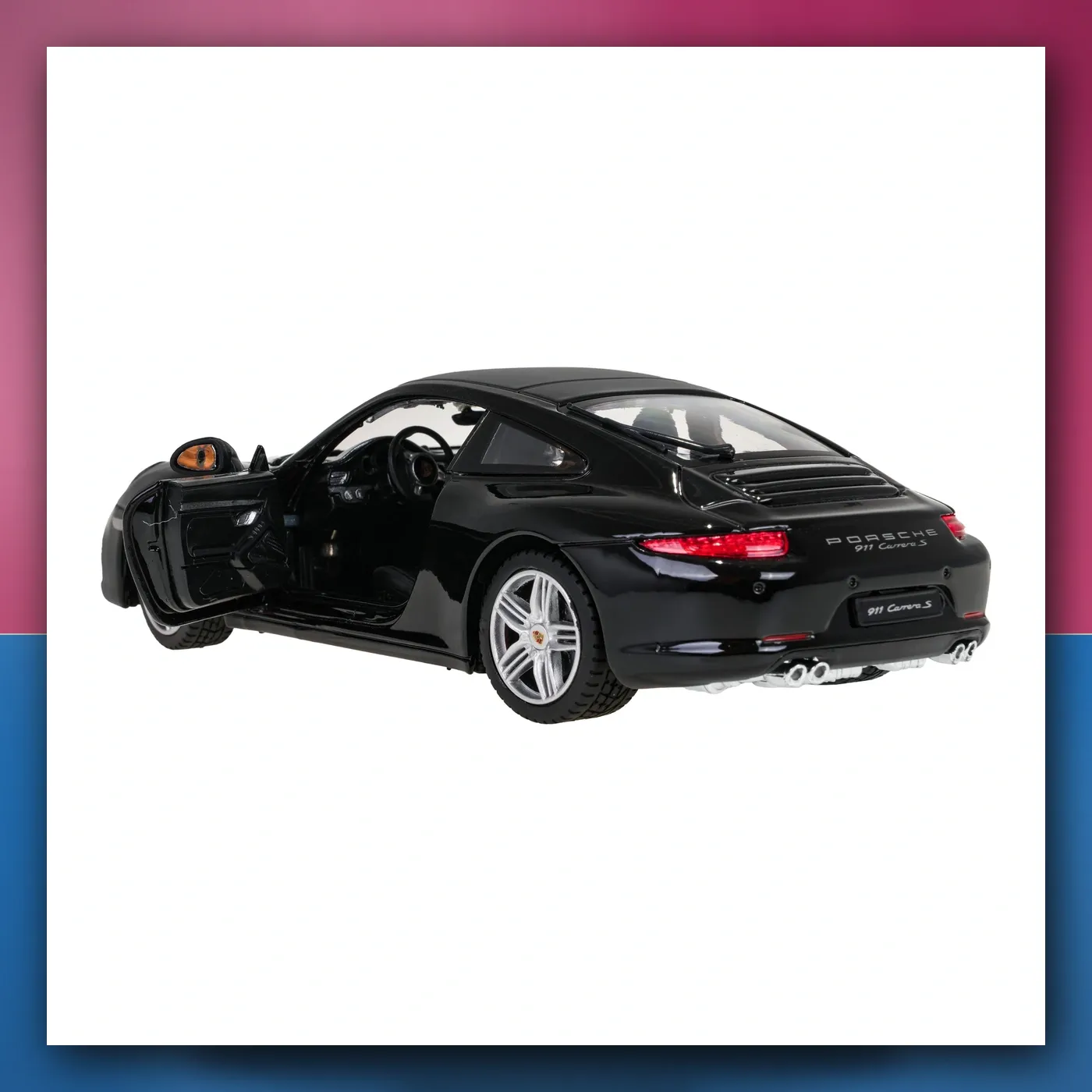Metalni automobil Porsche 911 1:24 crni RASTAR