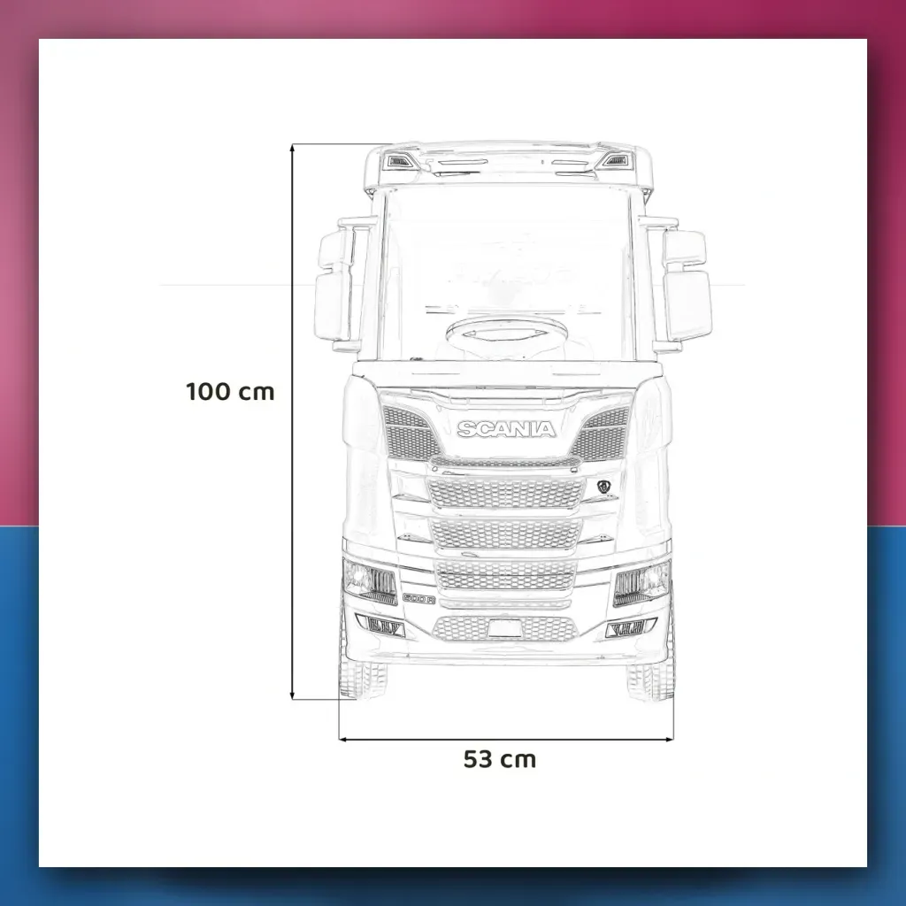 Auto na akumulator Scania R - SERIE crni - slika 2