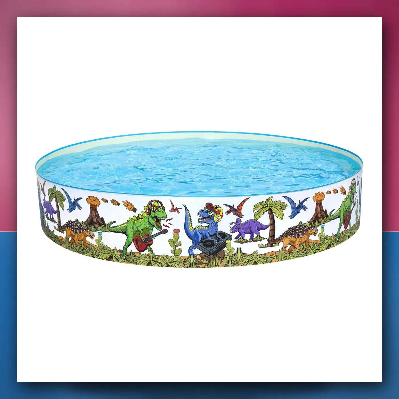 Samostojeći bazen Dinozauri za djecu od 3+ godina BESTWAY 244 x 46 cm vinil + PVC