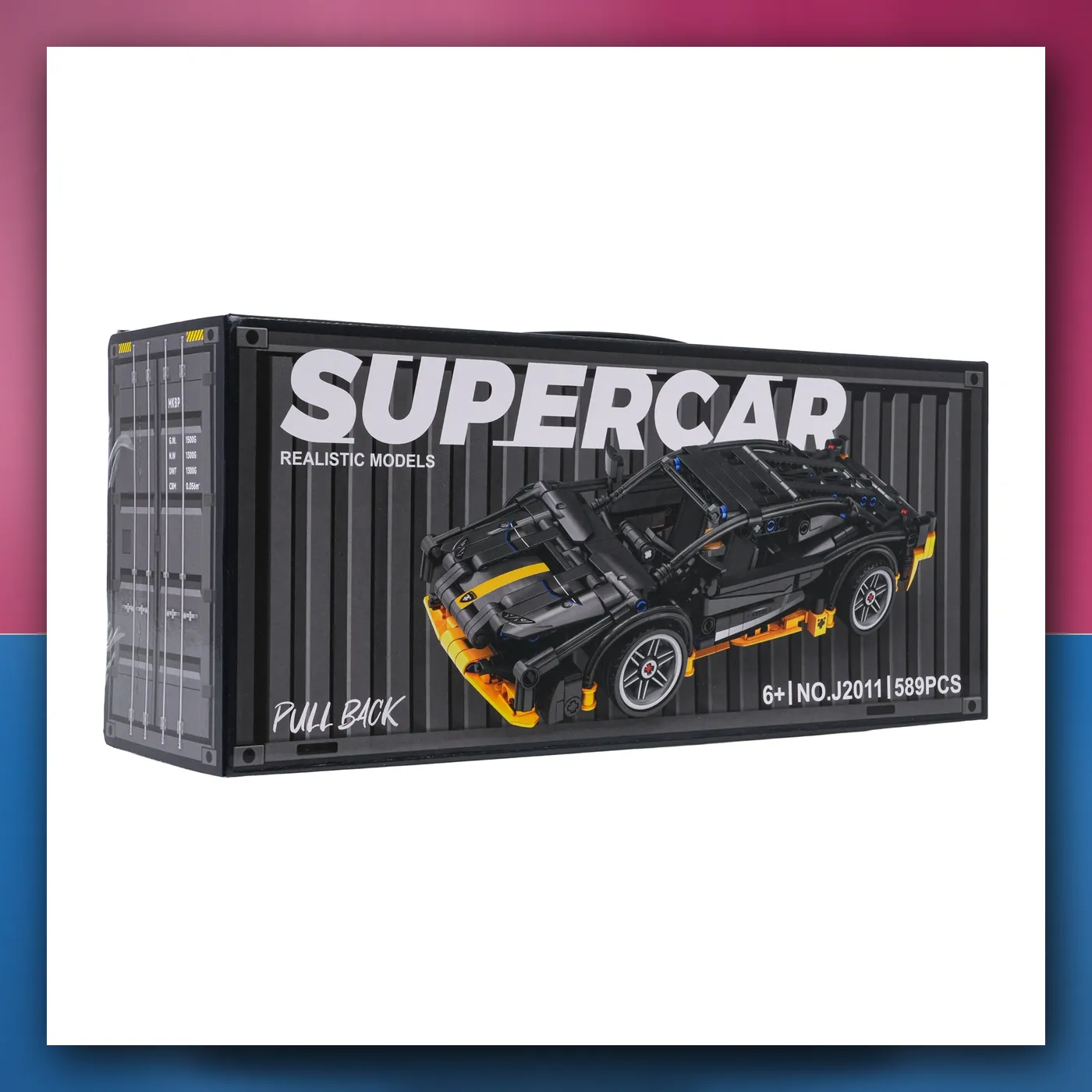 Set kockica Auto Sportske crne 589el. - slika 1