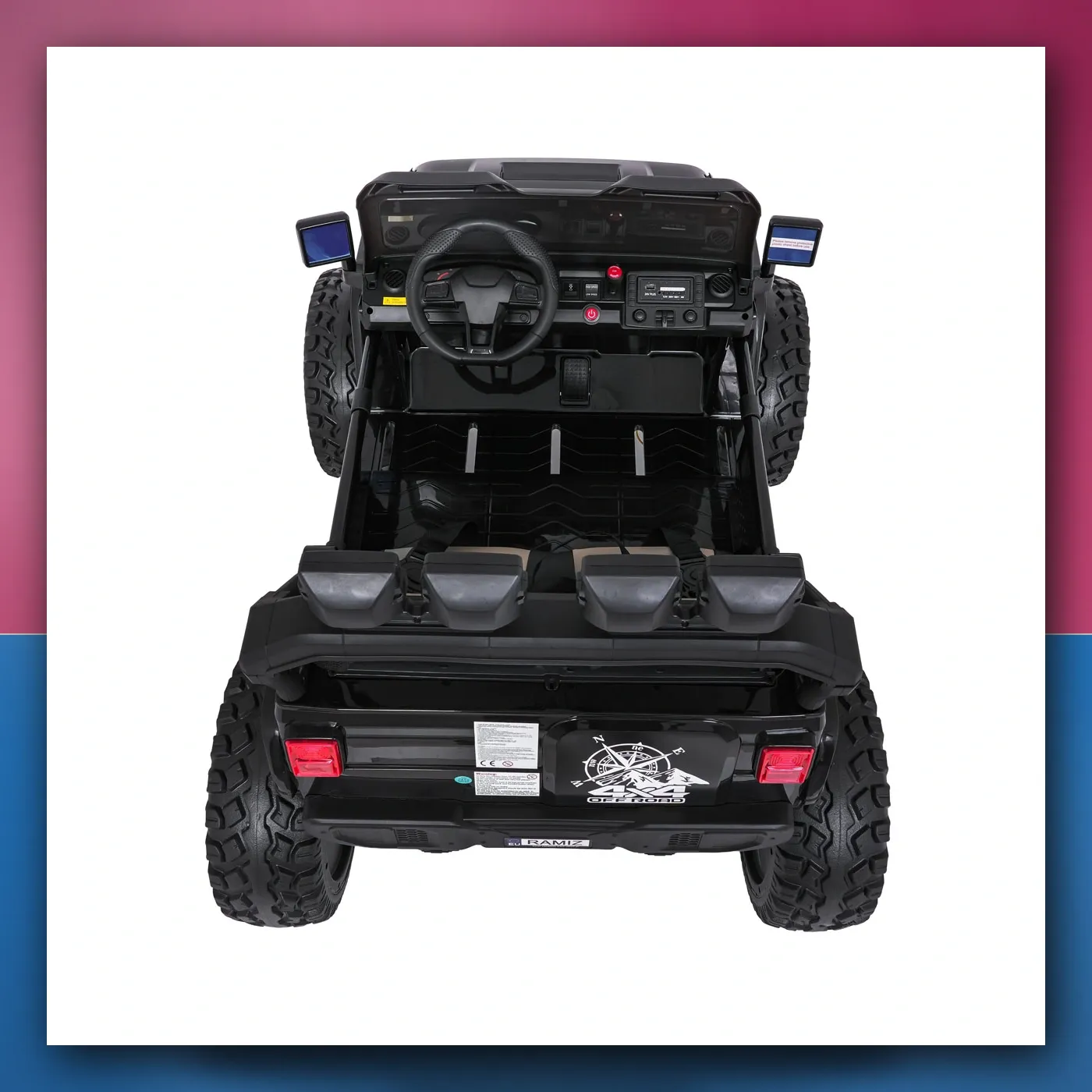 Auto na akumulator Ekstremno Sport 4x4 Varijabla Veličina crni - slika 1