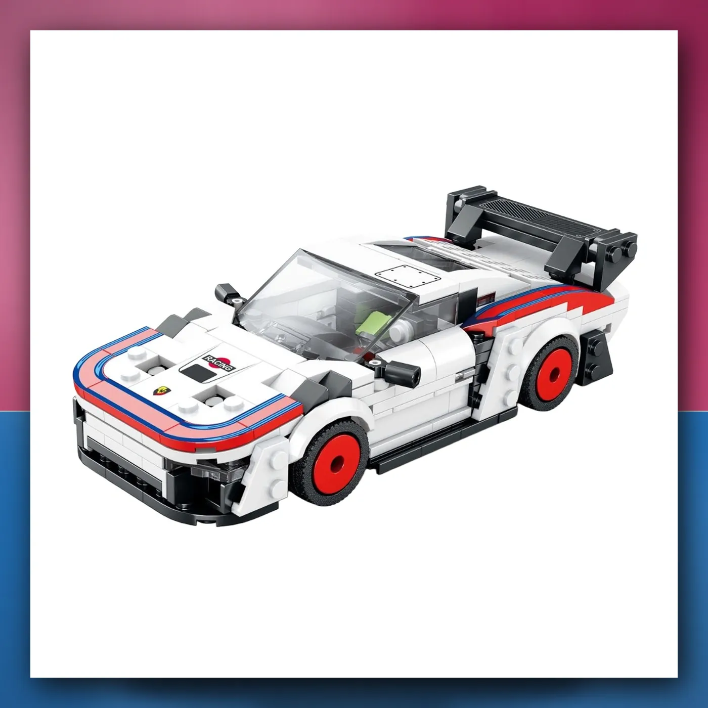Set kockica Auto Sportske bijele 346el. - slika 1