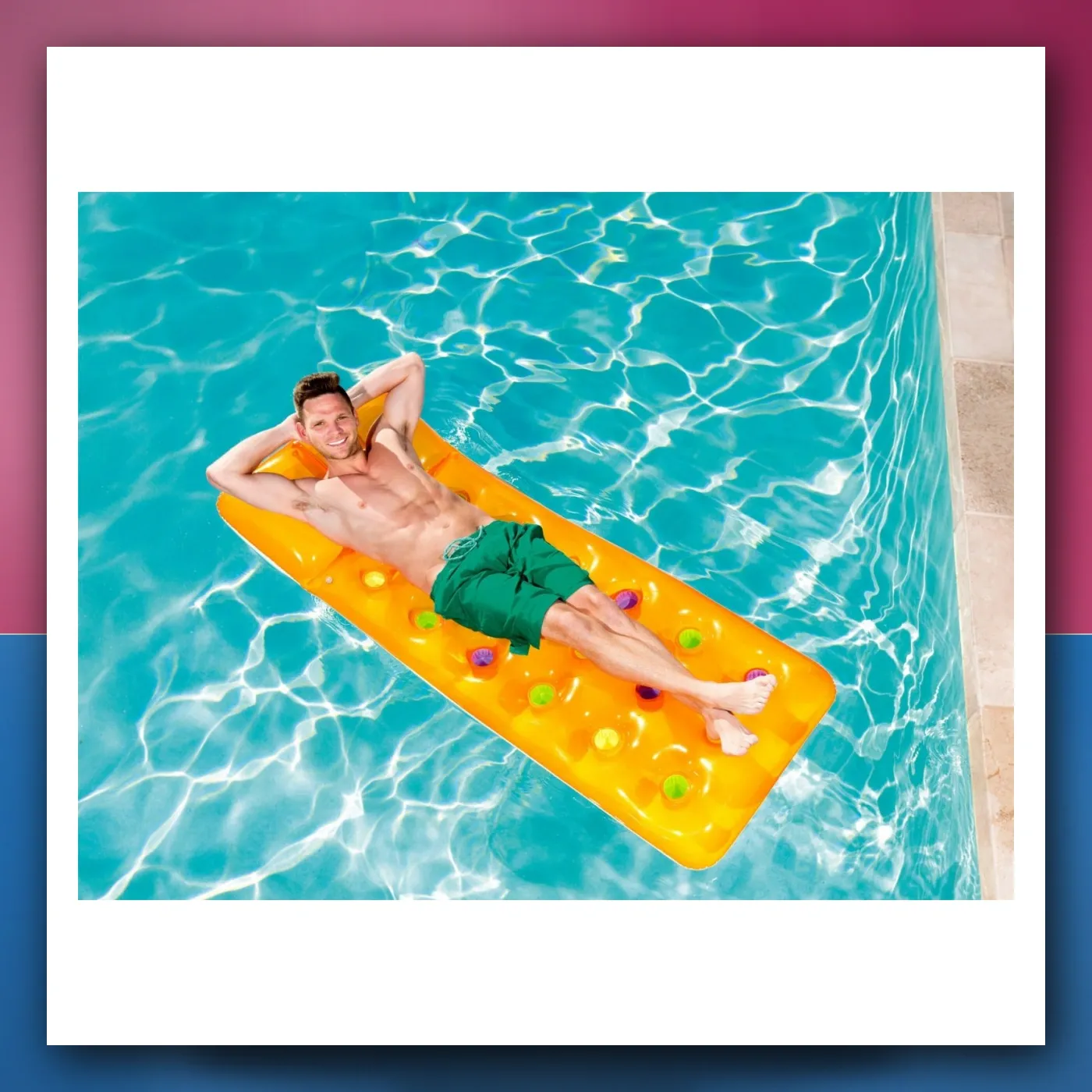 Madrac za plivanje žuti BESTWAY 188 x 71 cm + jastuk