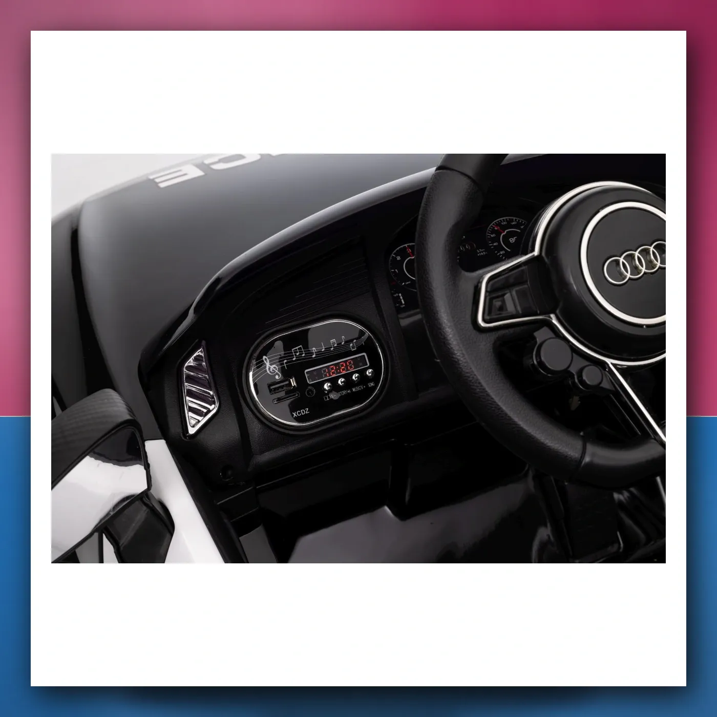 Audi R8 Policija na akumulator za djecu - + Daljinski upravljač + EVA + Lagani Start + MP3 + LED - slika 1