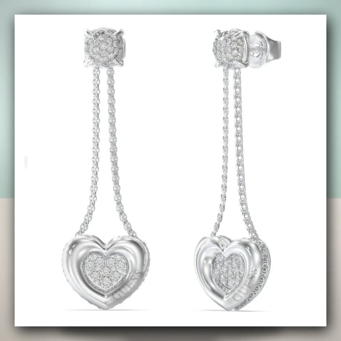 Naušnice Guess JUBE05462JWRHT/U