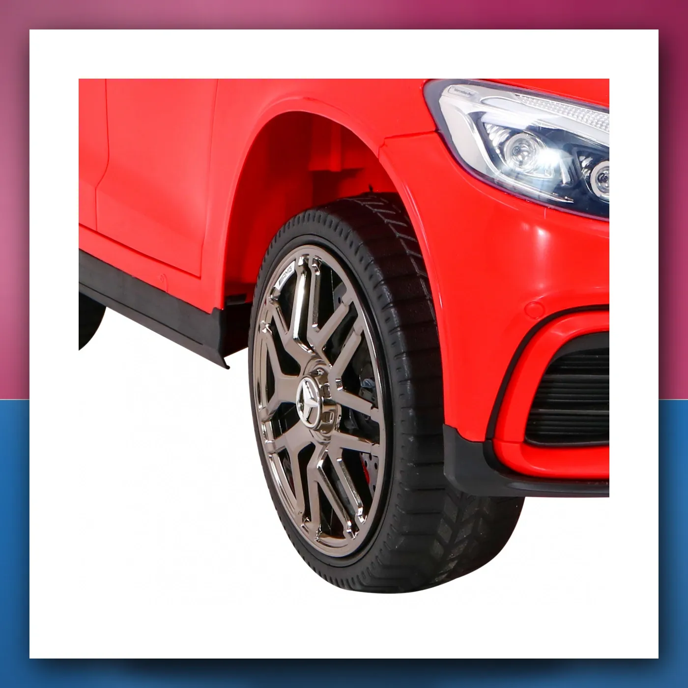 Mercedes Benz GLC63S za djecu crveni SUV + Daljinski upravljač - slika 1