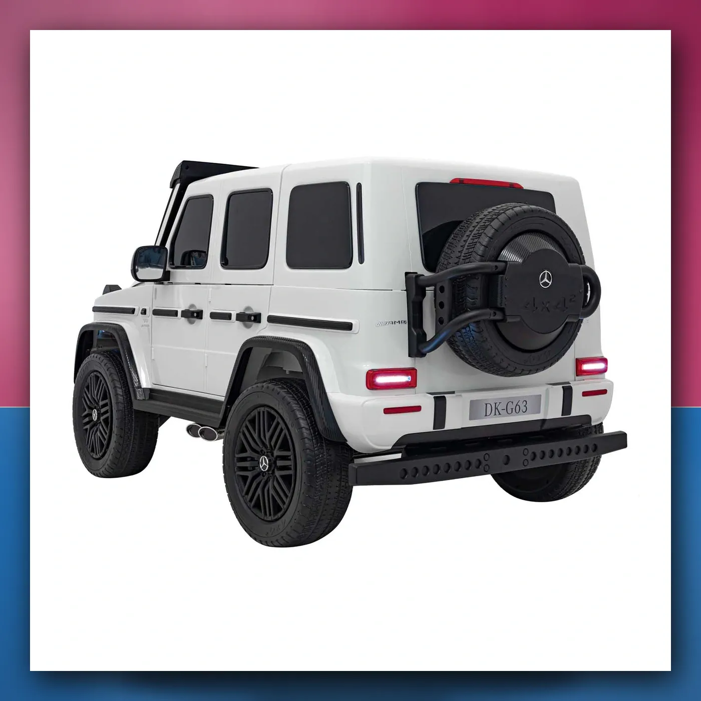 Auto na akumulator Mercedes Benz G63 AMG XXL STRONG bijeli - slika 1