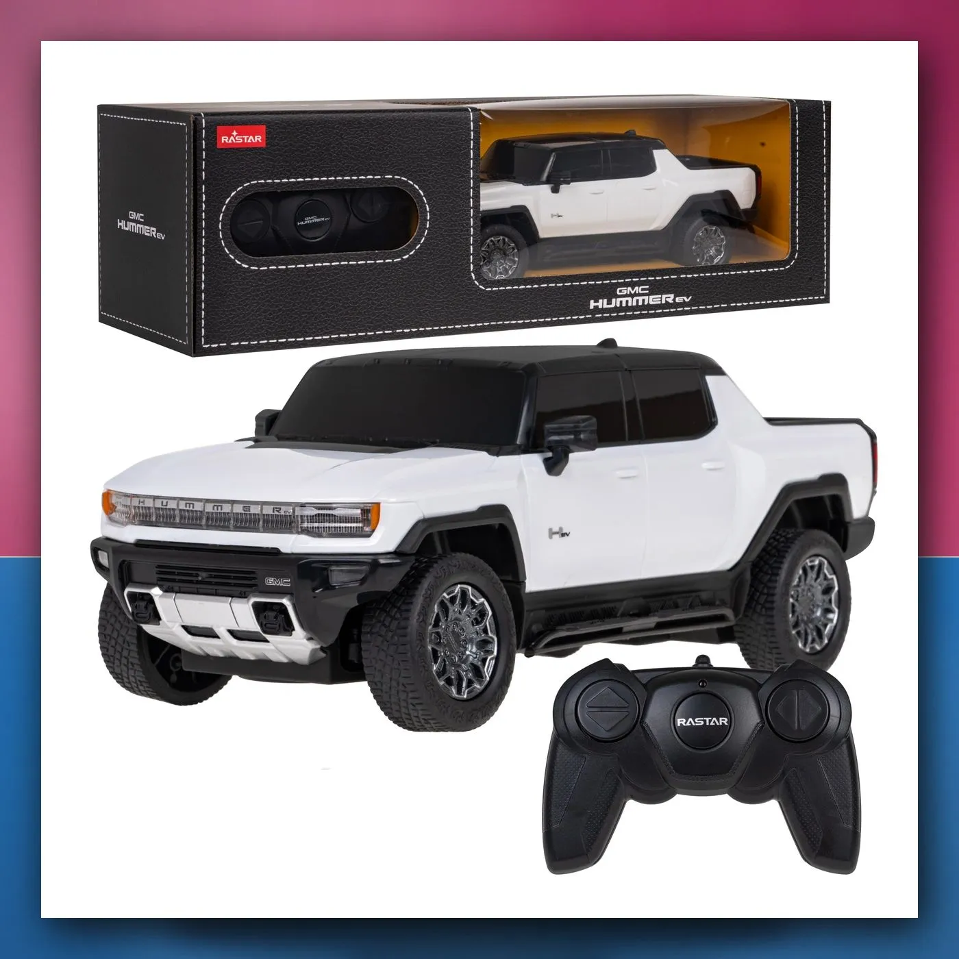 RC GMC Hummer EV bijeli RASTAR 1:26 + daljinski upravljač 2,4 GHz