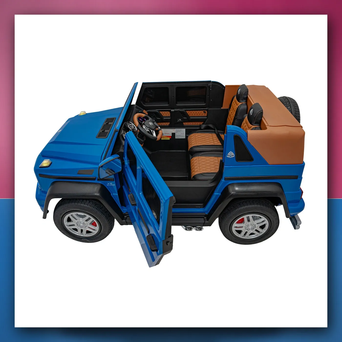 Auto na akumulator Mercedes Benz MAYBACH G650 STRONG plavi - slika 1