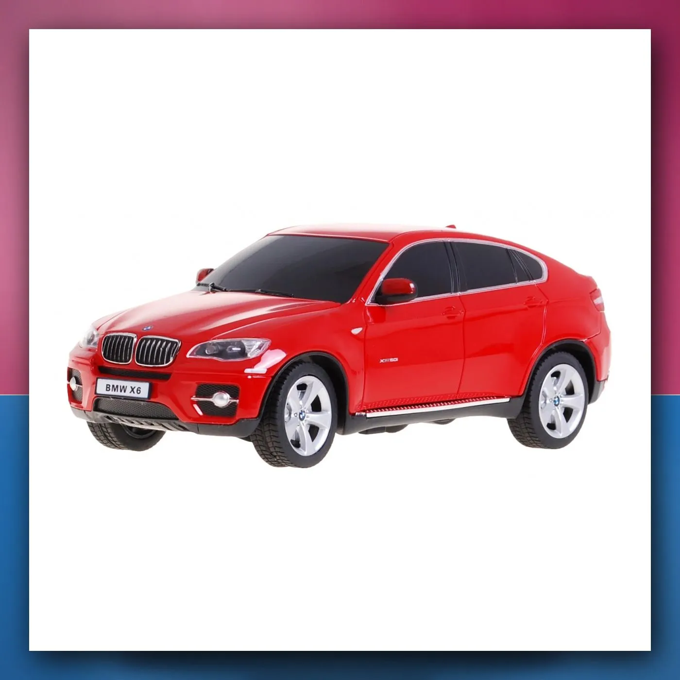 BMW X6 crveni RASTAR SUV model 1:24 na daljinsko upravljanje + daljinski upravljač