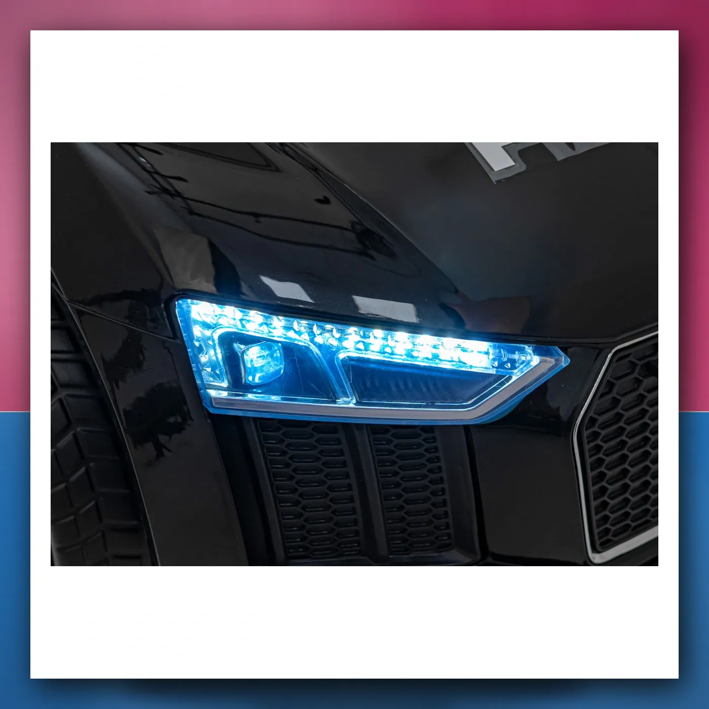 Audi R8 Policija na akumulator za djecu - + Daljinski upravljač + EVA + Lagani Start + MP3 + LED - slika 1