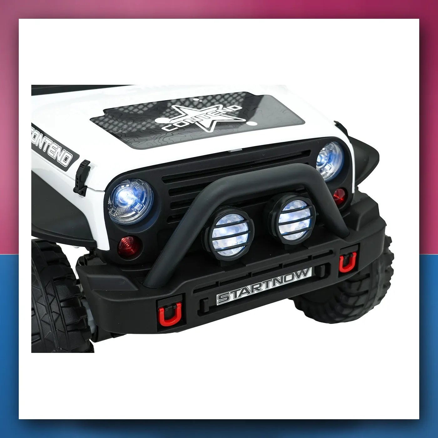 Auto na akumulator Jeep ZVIJER 4x4 bijeli - slika 1