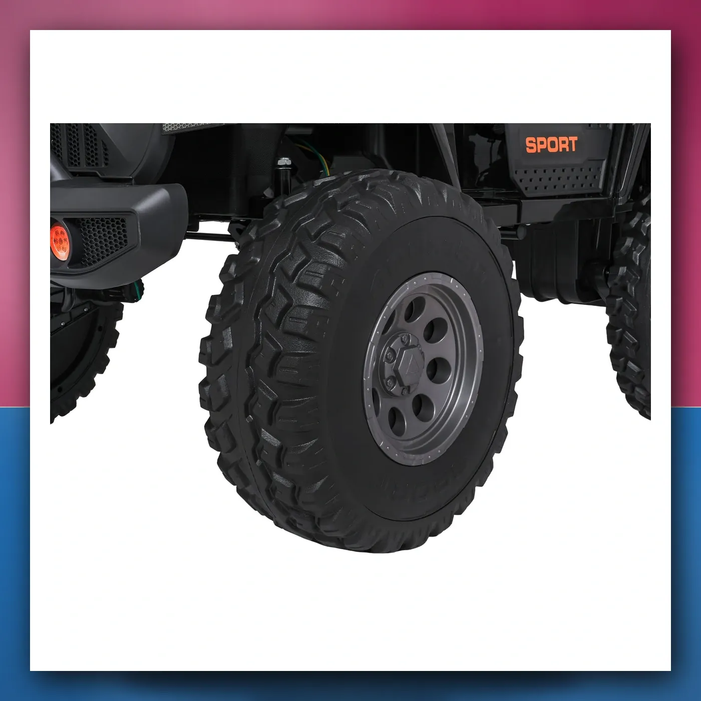 Auto na akumulator Ekstremno Sport 4x4 Varijabla Veličina crni - slika 1