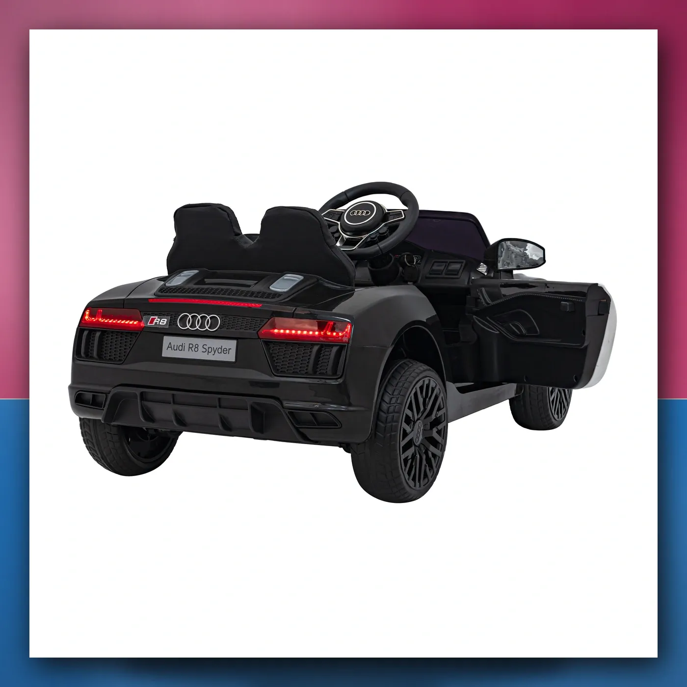 Audi R8 Policija na akumulator za djecu - + Daljinski upravljač + EVA + Lagani Start + MP3 + LED - slika 1