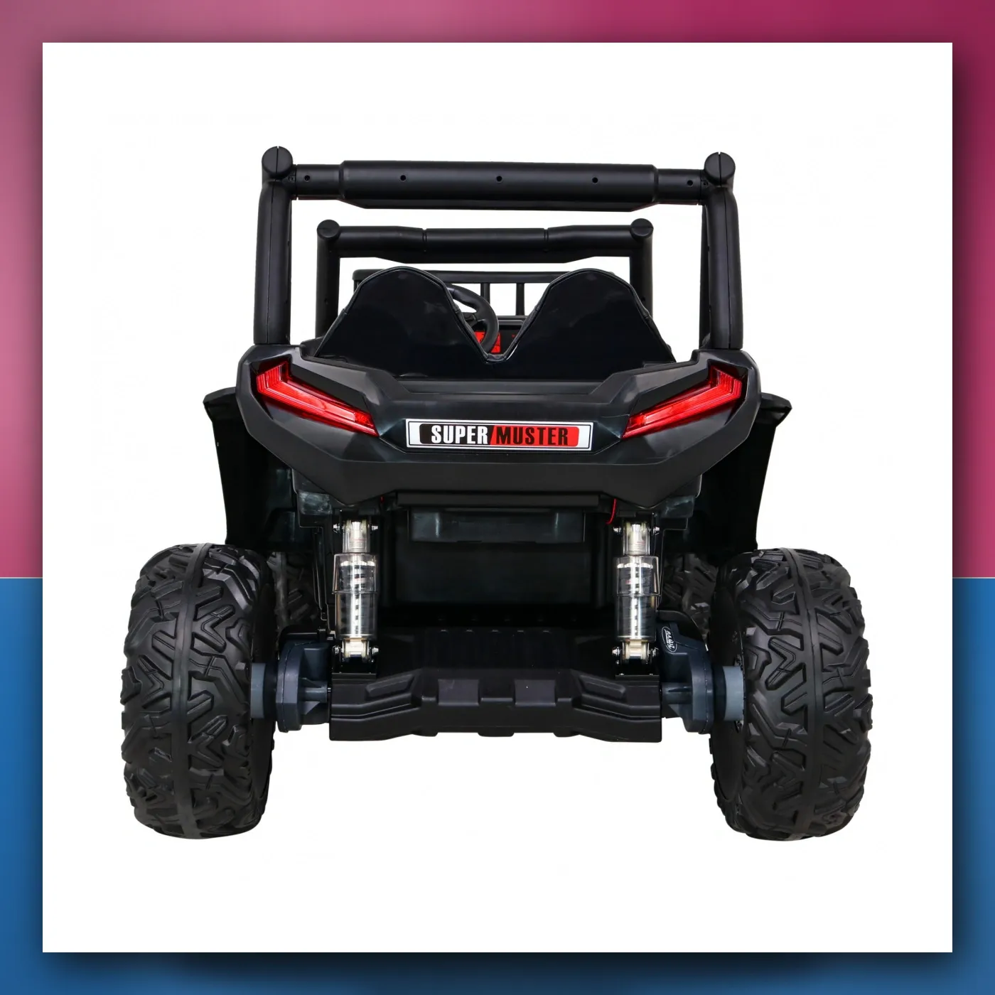 Buggy UTV Terenska za djecu crveni + Daljinski upravljač + Prtljažnik + Lagani Start + EVA + MP3 + LED - slika 1