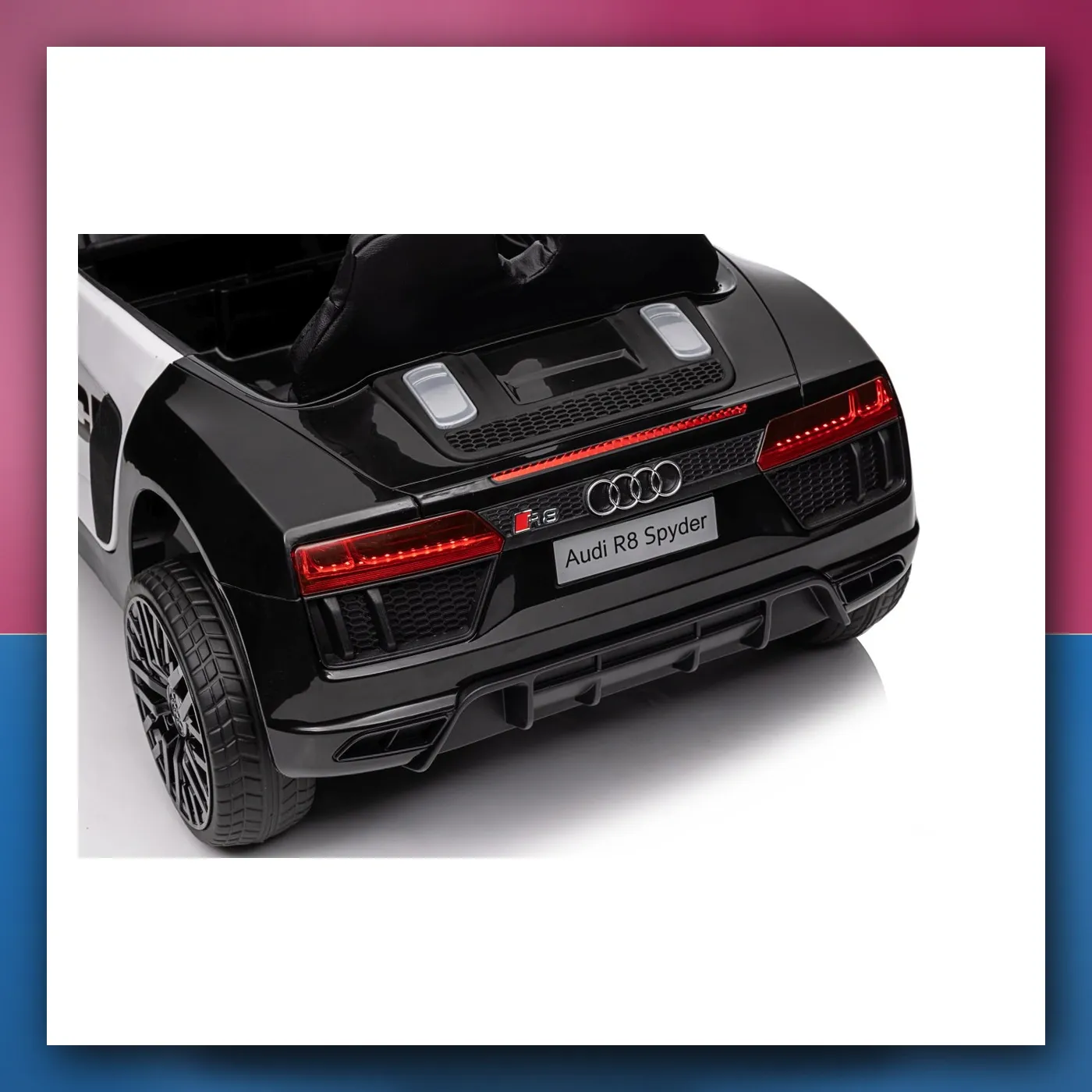 Audi R8 Policija na akumulator za djecu - + Daljinski upravljač + EVA + Lagani Start + MP3 + LED - slika 1