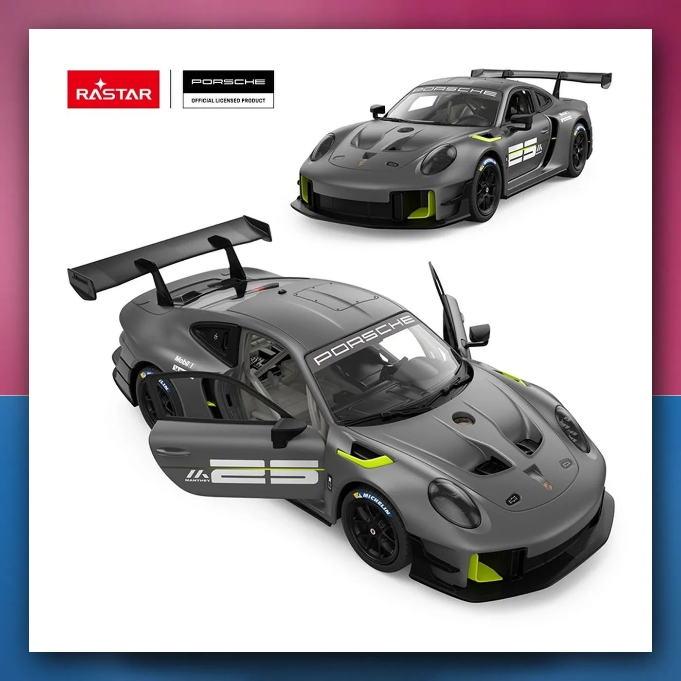 R/C Porsche 911 GT2 RS Clubsport 25 Building Kit 1:18 RASTAR