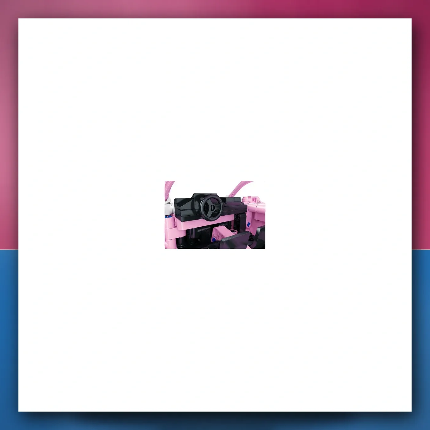 Set kockica Mali auto Sportske roze 652el. - slika 1