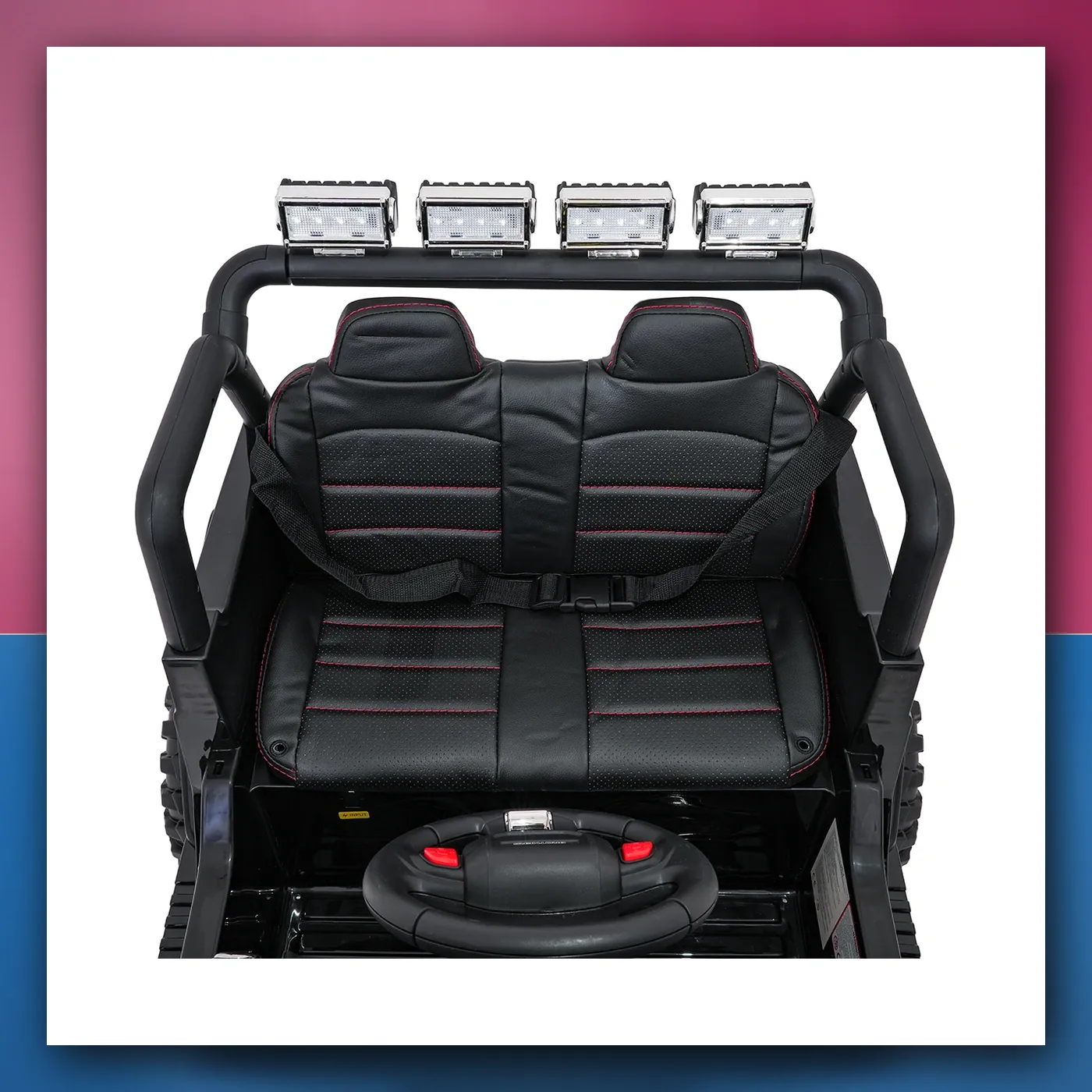 Auto na akumulator Jeep ZVIJER 4x4 crni - slika 1