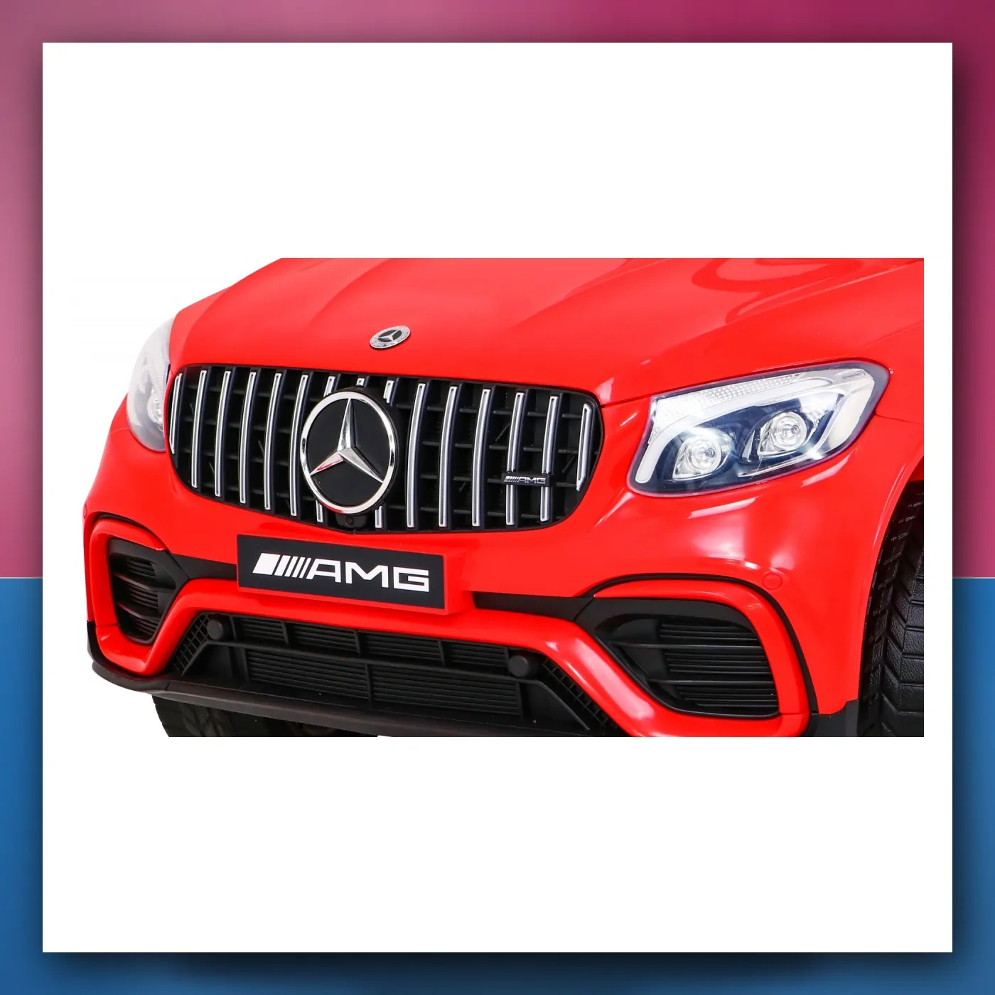 Mercedes Benz GLC63S za djecu crveni SUV + Daljinski upravljač - slika 1