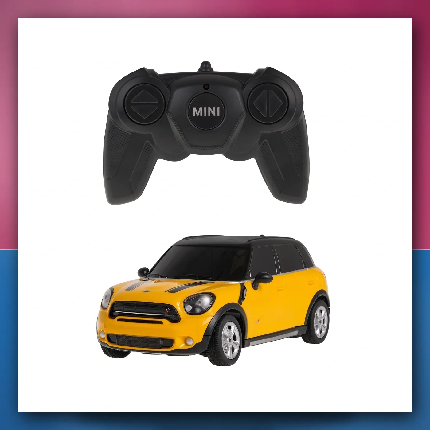 R/C Mini Countryman 1:24, žuti RASTAR